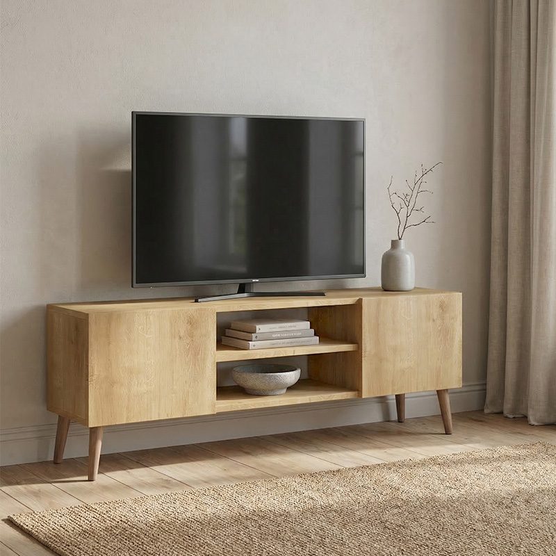 Έπιπλο τηλεόρασης Etna Megapap χρώμα sapphire oak 150x30x45εκ. Έπιπλο τηλεόρασης Etna Megapap χρώμα sapphire oak 150x30x45εκ.