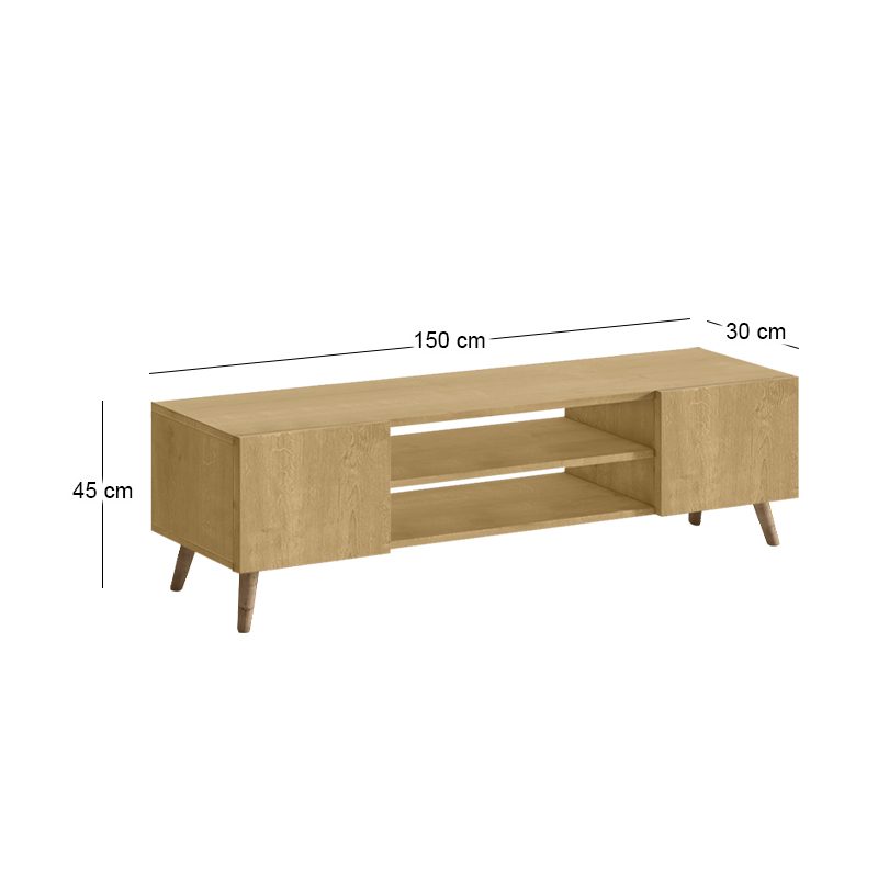Έπιπλο τηλεόρασης Etna Megapap χρώμα sapphire oak 150x30x45εκ. Έπιπλο τηλεόρασης Etna Megapap χρώμα sapphire oak 150x30x45εκ.