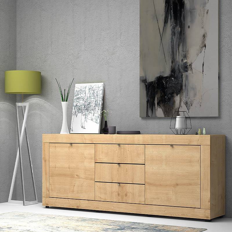 Μπουφές Ocean Megapap χρώμα φυσικό οξιάς 210x45x86εκ. Μπουφές Ocean Megapap χρώμα φυσικό οξιάς 210x45x86εκ.