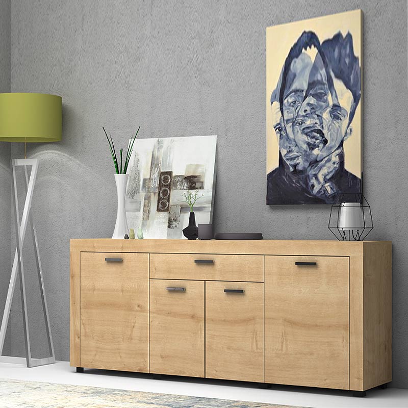 Μπουφές μελαμίνης Joseph Megapap χρώμα sonoma 177x40x76εκ. Μπουφές μελαμίνης Joseph Megapap χρώμα sonoma 177x40x76εκ.