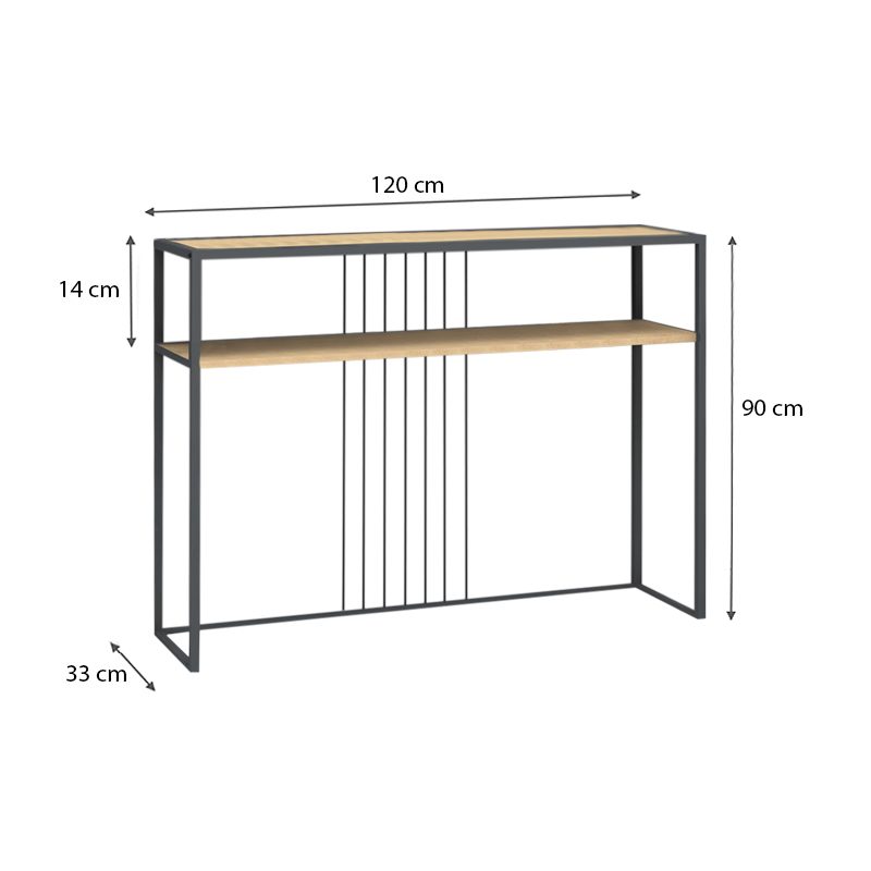 Κονσόλα Kary Megapap χρώμα φυσικό οξιάς 120x33x90εκ. Κονσόλα Kary Megapap χρώμα φυσικό οξιάς 120x33x90εκ.