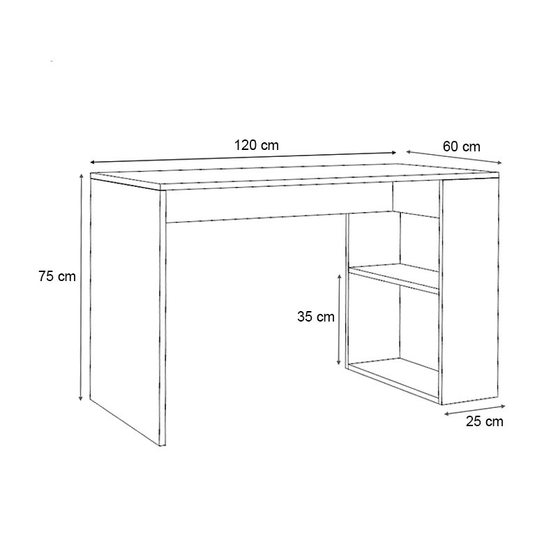 Γραφείο εργασίας Mikro Megapap χρώμα καρυδί 120x60x75εκ. Γραφείο εργασίας Mikro Megapap χρώμα καρυδί 120x60x75εκ.