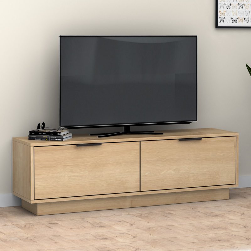 Έπιπλο τηλεόρασης Lisa Megapap χρώμα φυσικό οξιάς 140x35x43cm. Έπιπλο τηλεόρασης Lisa Megapap χρώμα φυσικό οξιάς 140x35x43cm.