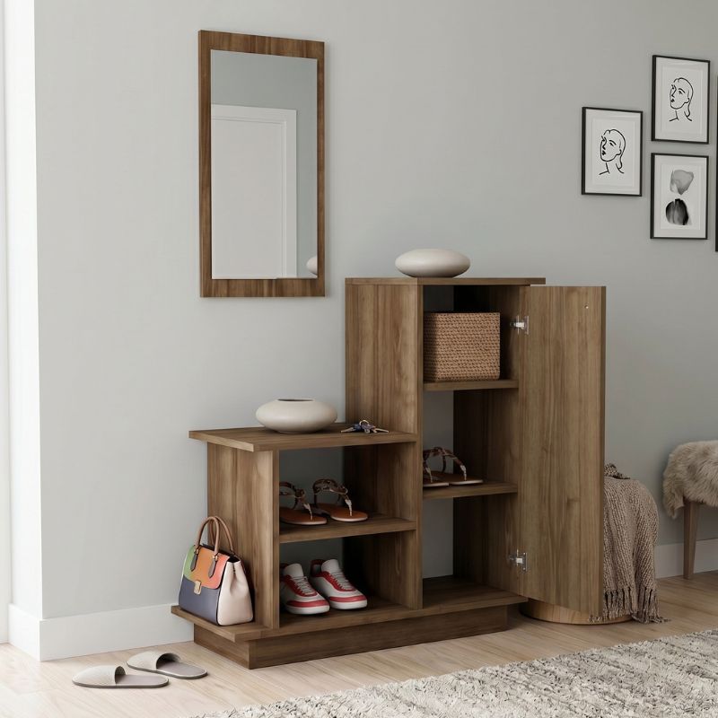 Έπιπλο εισόδου Cute Megapap χρώμα καρυδί 90x35x95εκ. Έπιπλο εισόδου Cute Megapap χρώμα καρυδί 90x35x95εκ.