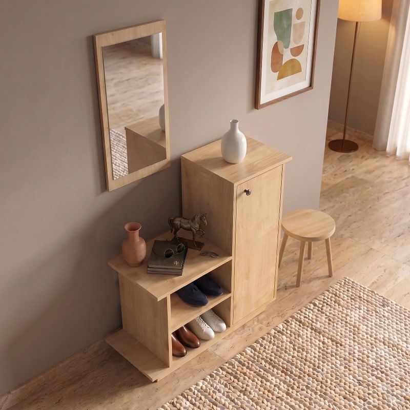 Έπιπλο εισόδου Cute Megapap χρώμα φυσικό οξιάς 90x35x95εκ. Έπιπλο εισόδου Cute Megapap χρώμα φυσικό οξιάς 90x35x95εκ.