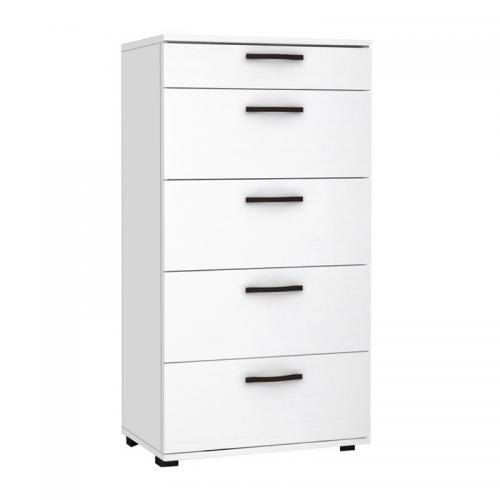 Συρταριέρα Helia Megapap χρώμα λευκό 60x44x108εκ.