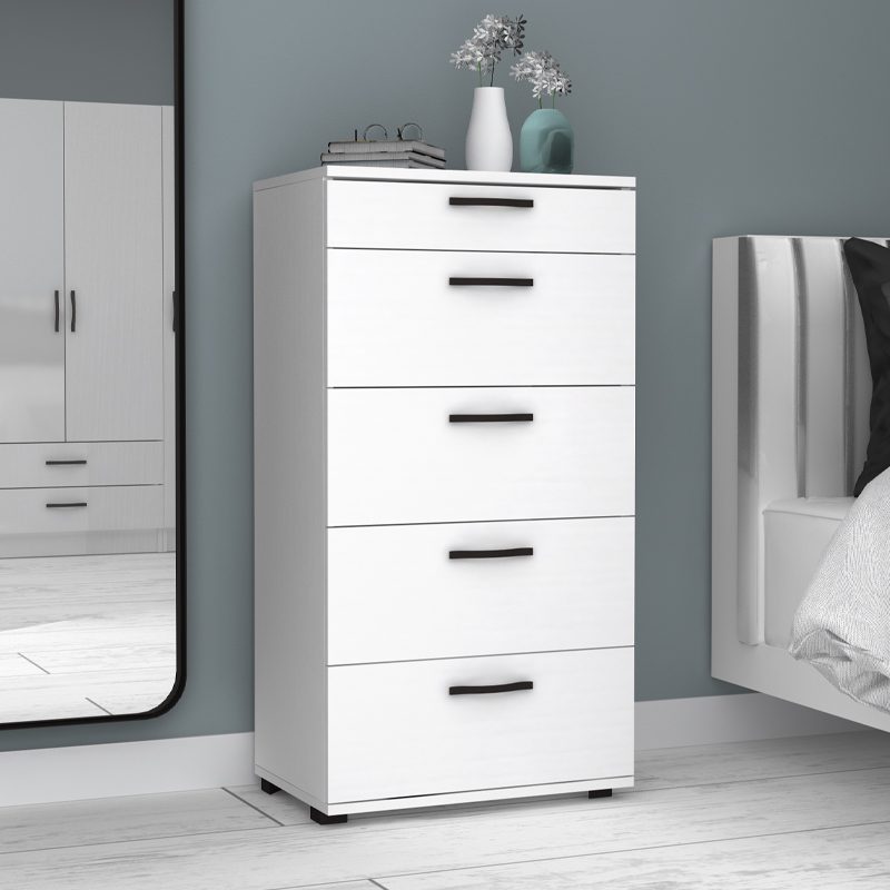 Συρταριέρα Helia Megapap χρώμα λευκό 60x44x108εκ. Συρταριέρα Helia Megapap χρώμα λευκό 60x44x108εκ.
