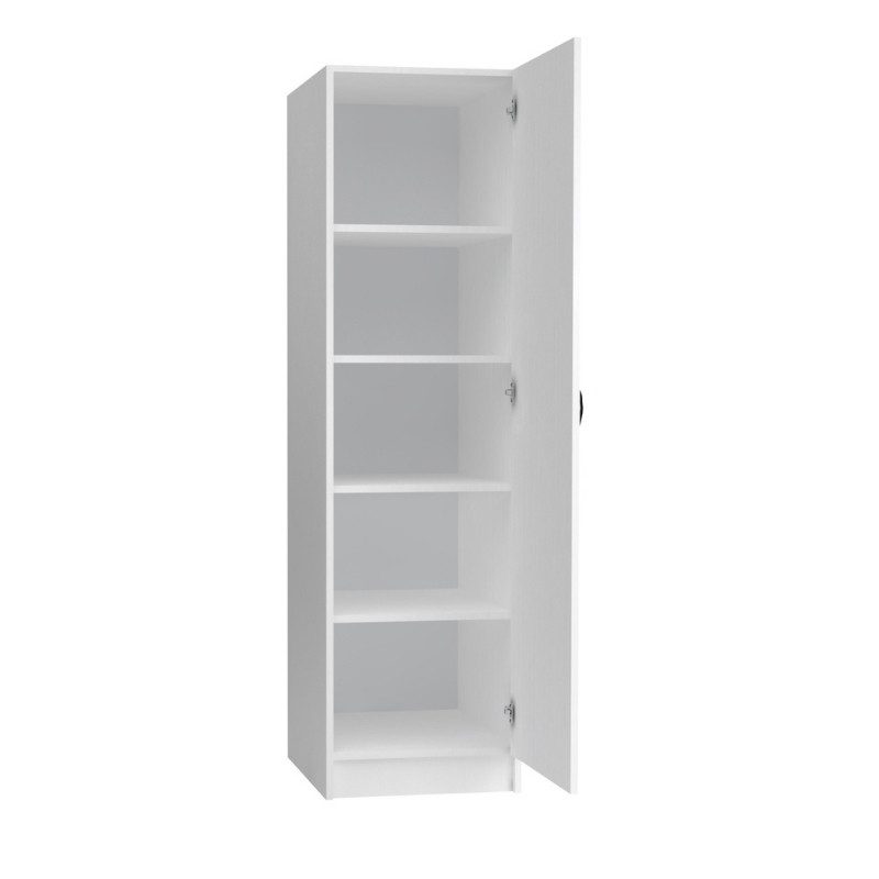 Ντουλάπα ρούχων Victoria Megapap μονόφυλλη χρώμα λευκό 50x60x181εκ. Ντουλάπα ρούχων Victoria Megapap μονόφυλλη χρώμα λευκό 50x60x181εκ.