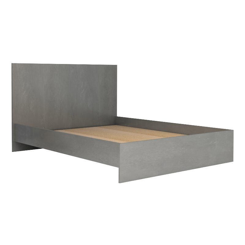 Κρεβάτι Troy Megapap χρώμα γκρι σκυροδέματος 140x190εκ. Κρεβάτι Troy Megapap χρώμα γκρι σκυροδέματος 140x190εκ.