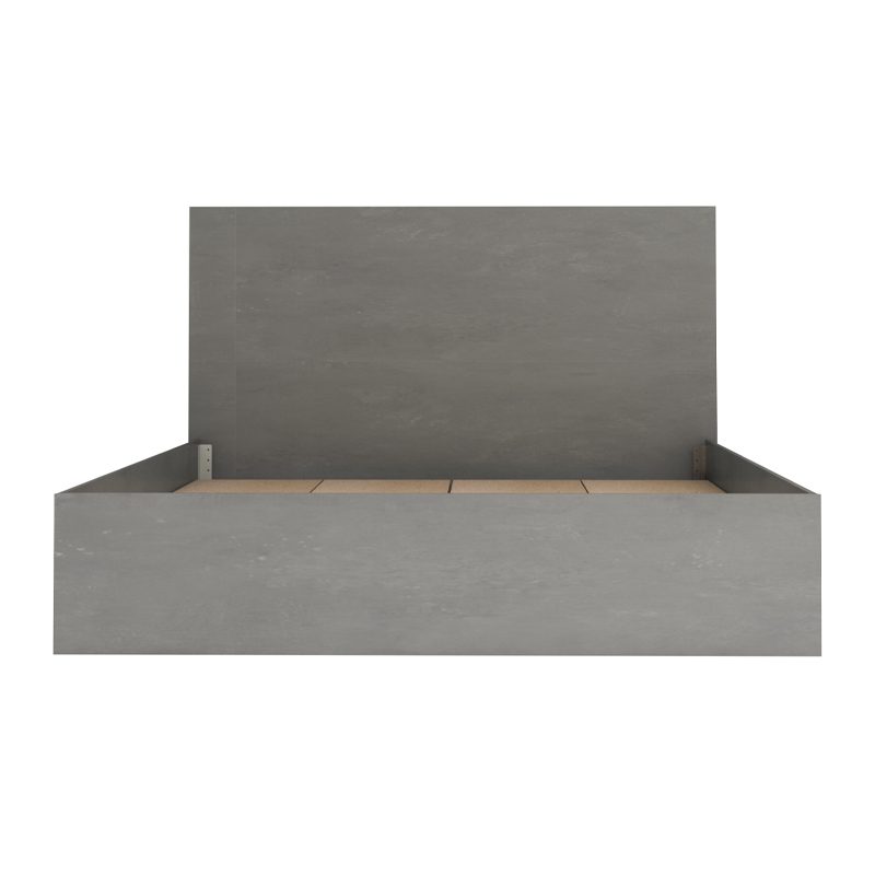 Κρεβάτι Troy Megapap χρώμα γκρι σκυροδέματος 150x200εκ. Κρεβάτι Troy Megapap χρώμα γκρι σκυροδέματος 150x200εκ.