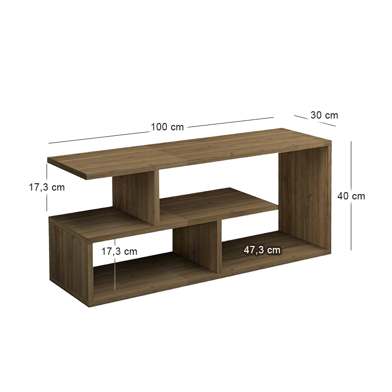 Έπιπλο τηλεόρασης Forever Megapap χρώμα καρυδί 100x30x40cm. Έπιπλο τηλεόρασης Forever Megapap χρώμα καρυδί 100x30x40cm.