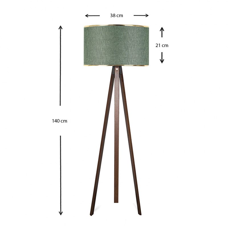Φωτιστικό δαπέδου Rosling Megapap Mdf/ύφασμα Pvc χρώμα καρυδί/κυπαρισσί 38x21x140εκ. Φωτιστικό δαπέδου Rosling Megapap Mdf/ύφασμα Pvc χρώμα καρυδί/κυπαρισσί 38x21x140εκ.