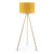 Φωτιστικό δαπέδου Rosling Megapap Mdf/ύφασμα Pvc χρώμα φυσικό/κροκί 38x21x140εκ.
