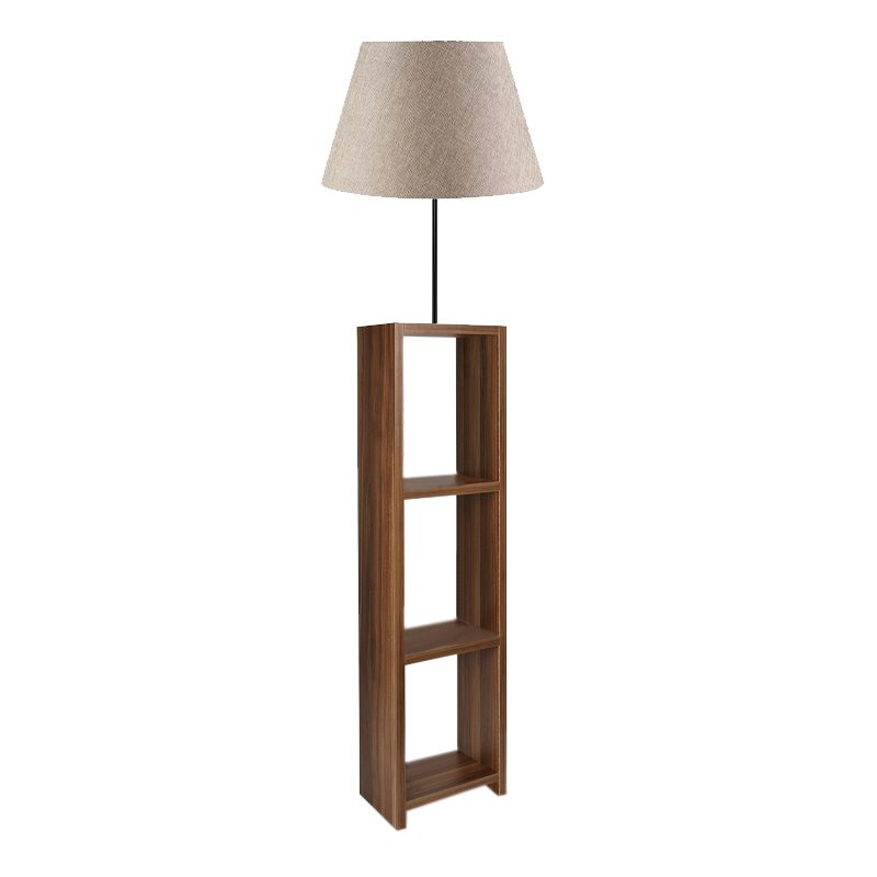 Φωτιστικό δαπέδου Launo Megapap υφασμάτινο Pvc/MDF χρώμα μπεζ/καρυδί 38x38x150εκ. Φωτιστικό δαπέδου Launo Megapap υφασμάτινο Pvc/MDF χρώμα μπεζ/καρυδί 38x38x150εκ.