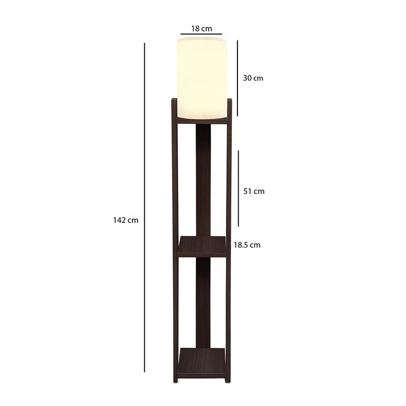 Φωτιστικό δαπέδου Verma I Megapap E27 Mdf/ύφασμα Pvc χρώμα wenge - κρεμ 18,5x18,5x142εκ. Φωτιστικό δαπέδου Verma I Megapap E27 Mdf/ύφασμα Pvc χρώμα wenge - κρεμ 18,5x18,5x142εκ.