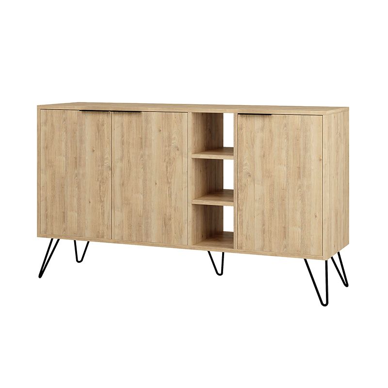 Μπουφές Clara Megapap χρώμα sapphire oak 142x35,6x83εκ. Μπουφές Clara Megapap χρώμα sapphire oak 142x35,6x83εκ.