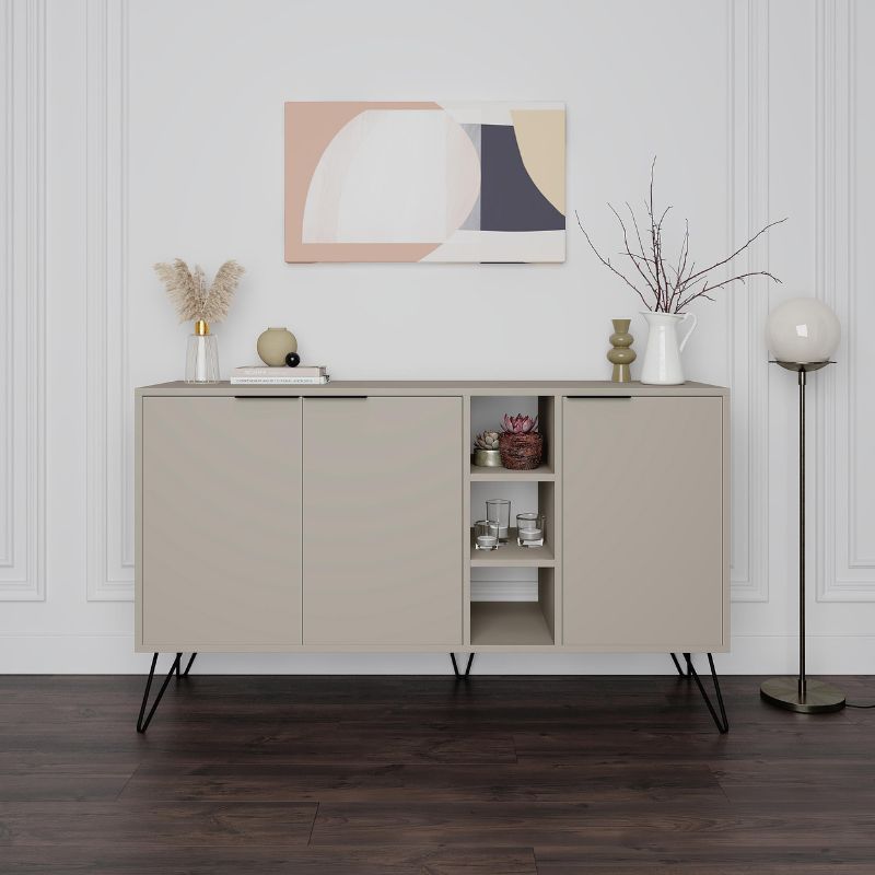 Μπουφές Clara Megapap χρώμα sandstone 142x35,6x83εκ. Μπουφές Clara Megapap χρώμα sandstone 142x35,6x83εκ.