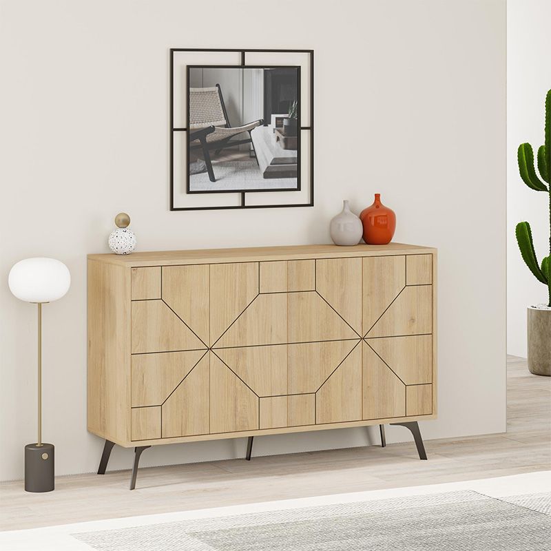 Μπουφές Dune Megapap χρώμα sapphire oak 123x35x77,4εκ. Μπουφές Dune Megapap χρώμα sapphire oak 123x35x77,4εκ.