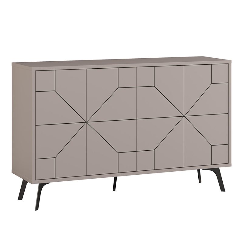 Μπουφές Dune Megapap χρώμα ανοιχτή μόκα 123x35x77,4εκ. Μπουφές Dune Megapap χρώμα ανοιχτή μόκα 123x35x77,4εκ.