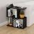 Τραπεζάκι βοηθητικό Homemania Megapap χρώμα μαύρο 60x20x60εκ.
