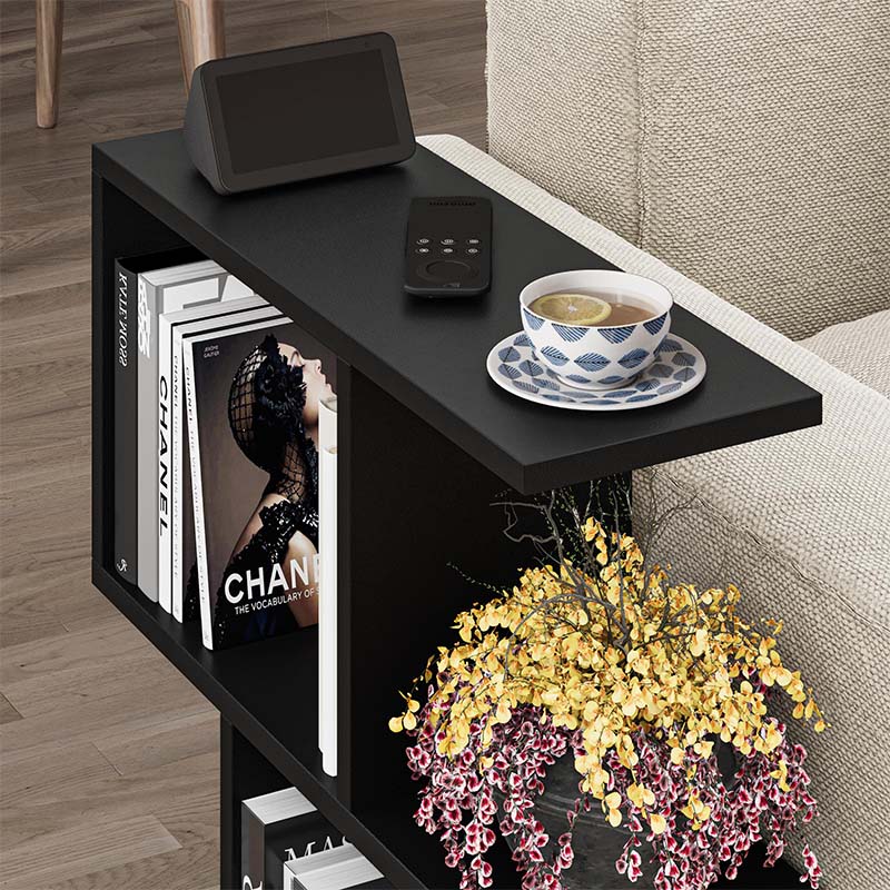 Τραπεζάκι βοηθητικό Homemania Megapap χρώμα μαύρο 60x20x60εκ.