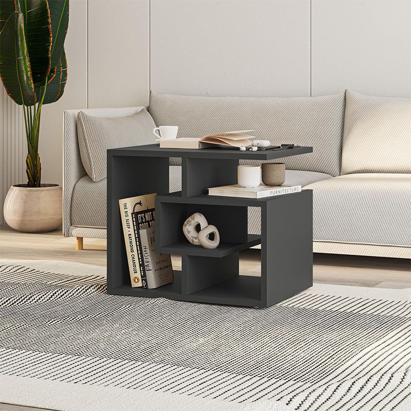 Τραπεζάκι βοηθητικό Labirent Megapap χρώμα ανθρακί 54x40x45εκ. Τραπεζάκι βοηθητικό Labirent Megapap χρώμα ανθρακί 54x40x45εκ.