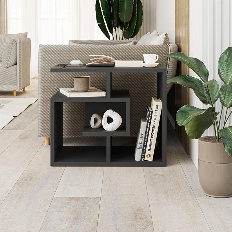 Τραπεζάκι βοηθητικό Labirent Megapap χρώμα ανθρακί 54x40x45εκ. Τραπεζάκι βοηθητικό Labirent Megapap χρώμα ανθρακί 54x40x45εκ.