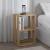 Κομοδίνο - Τραπεζάκι βοηθητικό Lonie Megapap χρώμα sapphire oak 34x30x55εκ.