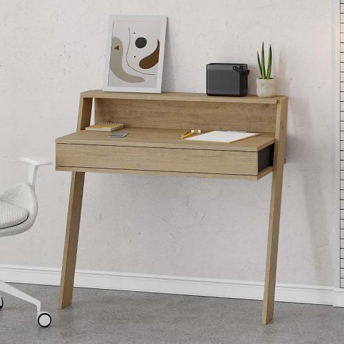 Γραφείο εργασίας Cowork Megapap χρώμα sapphire oak 94x50x91εκ.