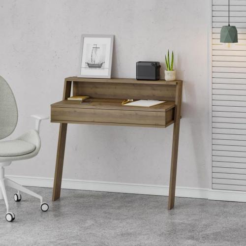 Γραφείο εργασίας Cowork Megapap χρώμα ανοιχτό καρυδί 94x50x91εκ.
