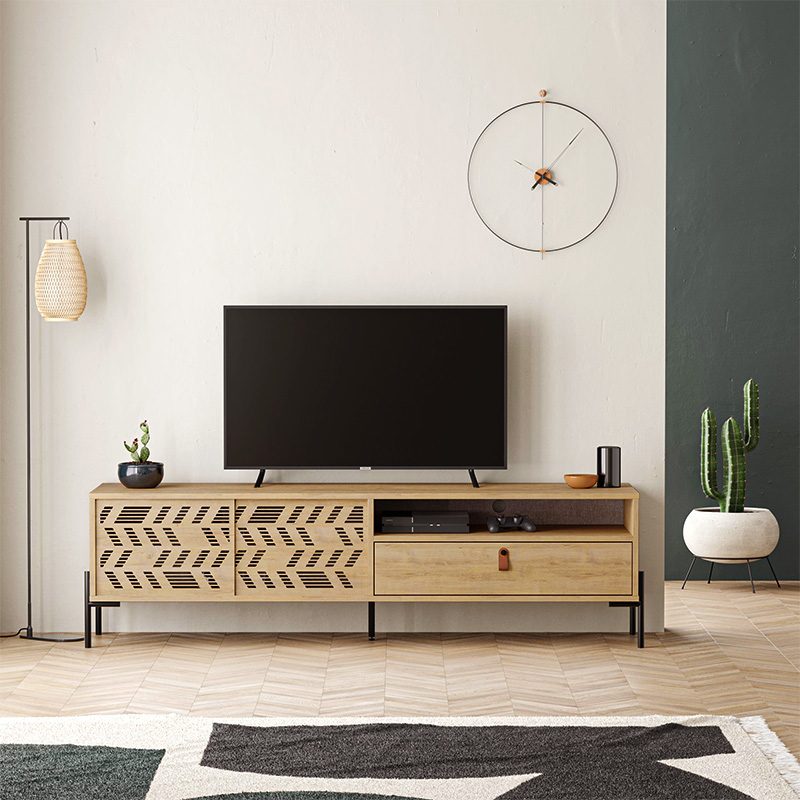 Έπιπλο τηλεόρασης Dionysos Megapap χρώμα sapphire oak 170x45x48,6εκ. Έπιπλο τηλεόρασης Dionysos Megapap χρώμα sapphire oak 170x45x48,6εκ.