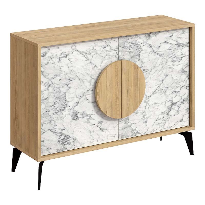Μπουφές Gora Megapap χρώμα sapphire oak - λευκό εφέ μαρμάρου 110x35,6x82εκ. Μπουφές Gora Megapap χρώμα sapphire oak - λευκό εφέ μαρμάρου 110x35,6x82εκ.