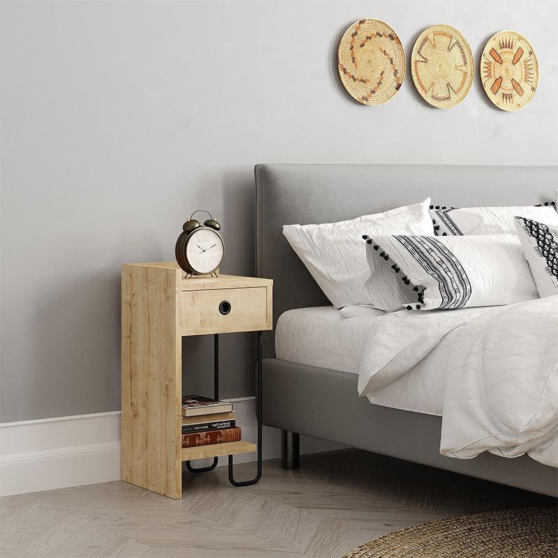 Κομοδίνο Sirius Megapap αριστερό χρώμα sapphire oak 32x30x61εκ. Κομοδίνο Sirius Megapap αριστερό χρώμα sapphire oak 32x30x61εκ.