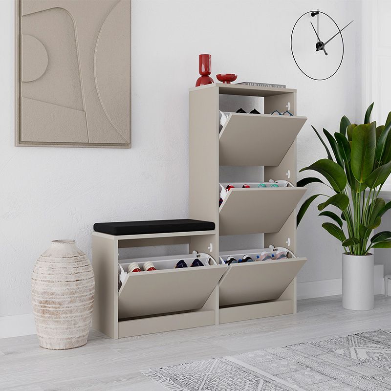 Παπουτσοθήκη Dude Megapap χρώμα sandstone 104,8x26x118,5εκ. Παπουτσοθήκη Dude Megapap χρώμα sandstone 104,8x26x118,5εκ.