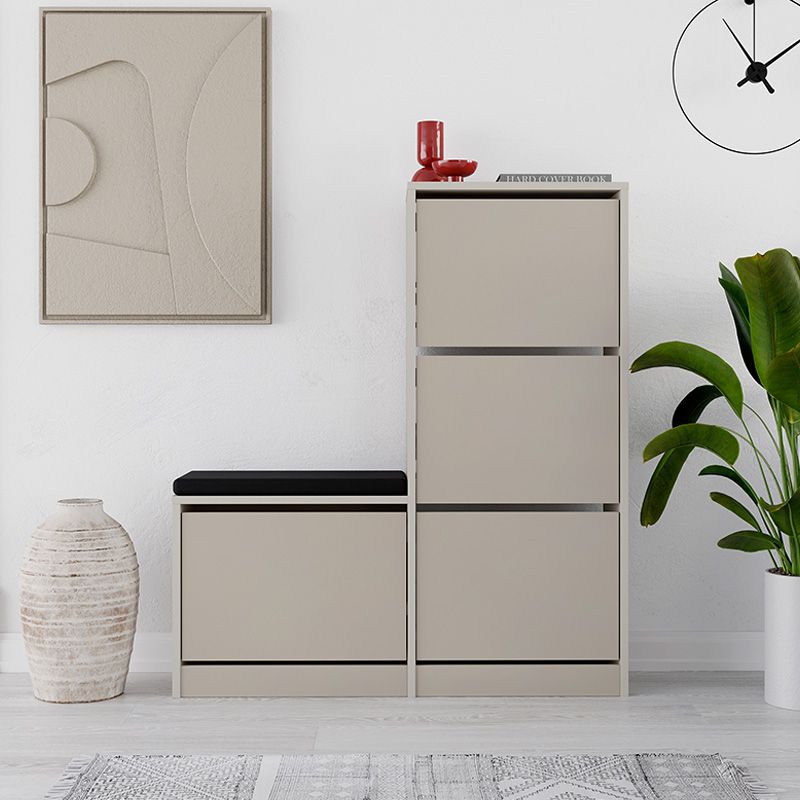 Παπουτσοθήκη Dude Megapap χρώμα sandstone 104,8x26x118,5εκ. Παπουτσοθήκη Dude Megapap χρώμα sandstone 104,8x26x118,5εκ.