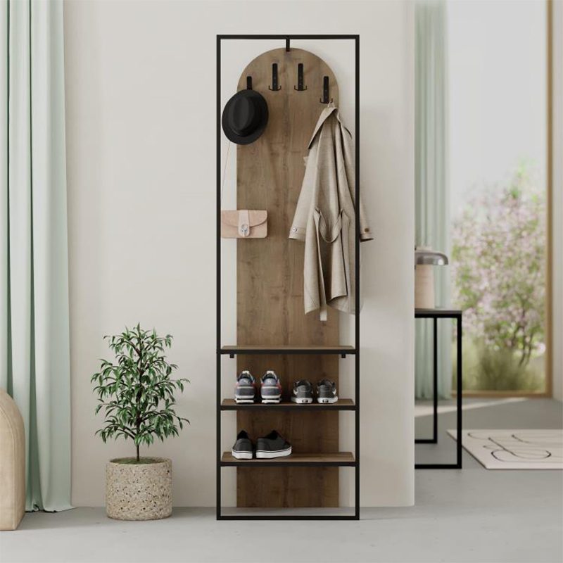 Έπιπλο εισόδου Archy Megapap χρώμα ανοιχτό καρυδί 53x31,7x180εκ. Έπιπλο εισόδου Archy Megapap χρώμα ανοιχτό καρυδί 53x31,7x180εκ.