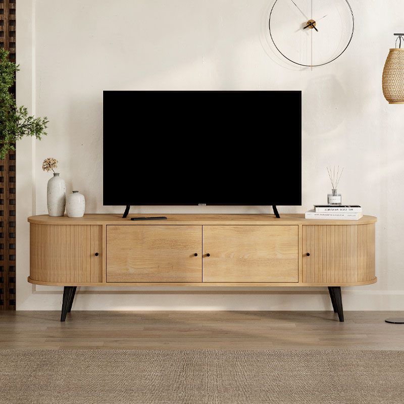 Έπιπλο τηλεόρασης Gentle Megapap χρώμα sapphire oak 180x40x52εκ. Έπιπλο τηλεόρασης Gentle Megapap χρώμα sapphire oak 180x40x52εκ.