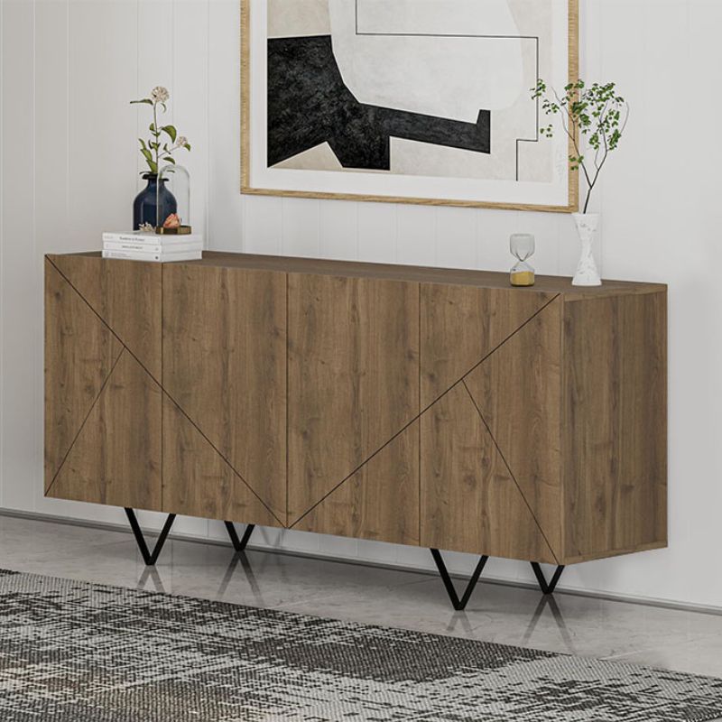 Μπουφές Jakomen Megapap χρώμα ανοιχτό καρυδί 180x41,7x80εκ. Μπουφές Jakomen Megapap χρώμα ανοιχτό καρυδί 180x41,7x80εκ.