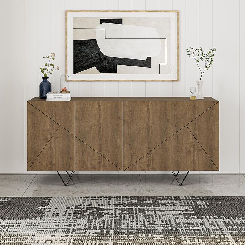 Μπουφές Jakomen Megapap χρώμα ανοιχτό καρυδί 180x41,7x80εκ. Μπουφές Jakomen Megapap χρώμα ανοιχτό καρυδί 180x41,7x80εκ.