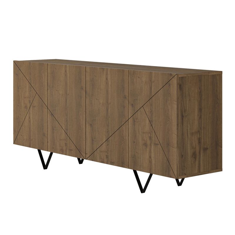 Μπουφές Jakomen Megapap χρώμα ανοιχτό καρυδί 180x41,7x80εκ. Μπουφές Jakomen Megapap χρώμα ανοιχτό καρυδί 180x41,7x80εκ.
