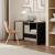 Γραφείο εργασίας Cubo Megapap χρώμα black wood 110x50x75εκ.