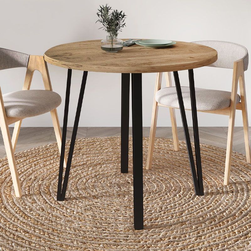 Τραπέζι Xana Megapap χρώμα sepet oak Ø90x77,5εκ. Τραπέζι Xana Megapap χρώμα sepet oak Ø90x77,5εκ.