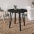 Τραπέζι Xana Megapap χρώμα black wood Ø90x77,5εκ.