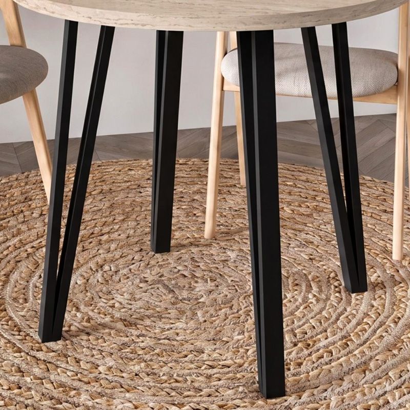 Τραπέζι Xana Megapap χρώμα travertine Ø90x77,5εκ. Τραπέζι Xana Megapap χρώμα travertine Ø90x77,5εκ.