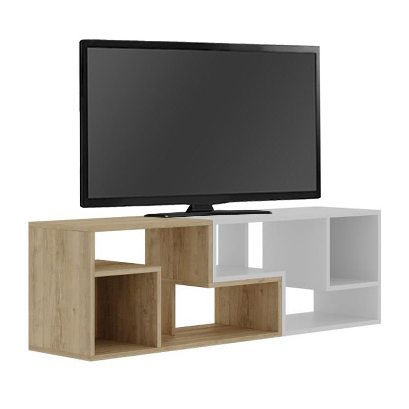 Έπιπλο τηλεόρασης Glis Megapap πολυμορφικό χρώμα sapphire oak - λευκό 145x35x44,8εκ. Έπιπλο τηλεόρασης Glis Megapap πολυμορφικό χρώμα sapphire oak - λευκό 145x35x44,8εκ.