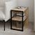 Τραπεζάκι βοηθητικό - Κομοδίνο Echo Megapap χρώμα sapphire oak 30x42x45εκ.