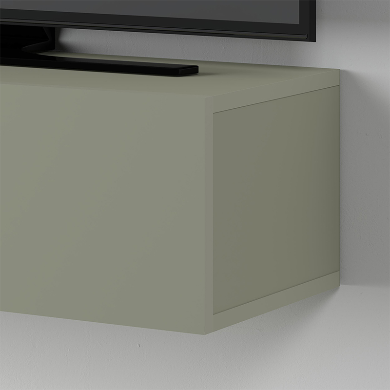 Έπιπλο τηλεόρασης επιτοίχιο Francy Megapap χρώμα ash green 180x30x30εκ. Έπιπλο τηλεόρασης επιτοίχιο Francy Megapap χρώμα ash green 180x30x30εκ.
