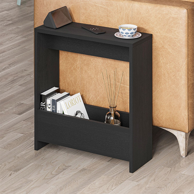 Τραπεζάκι βοηθητικό Simpi Megapap χρώμα black wood 55x20x60εκ. Τραπεζάκι βοηθητικό Simpi Megapap χρώμα black wood 55x20x60εκ.