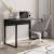 Γραφείο εργασίας Inna Megapap χρώμα γκρι ρετρό - silky black 100x60x75εκ.