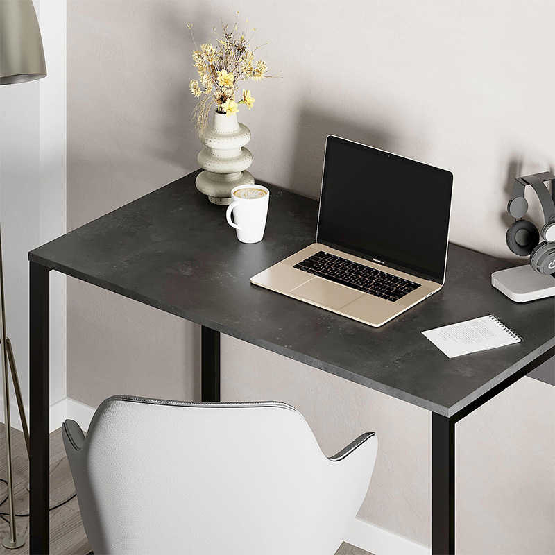Γραφείο εργασίας Inna Megapap χρώμα γκρι ρετρό - silky black 100x60x75εκ. Γραφείο εργασίας Inna Megapap χρώμα γκρι ρετρό - silky black 100x60x75εκ.